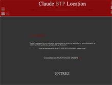 Tablet Screenshot of claudebtplocation.com